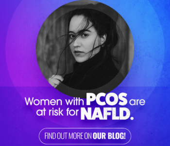 Woman with hair blowing, PCOS and NAFLD, Clinical research studies