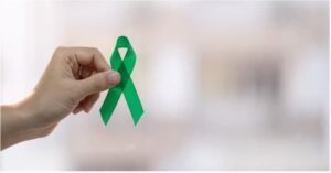 Liver Cancer Awareness ribbon.